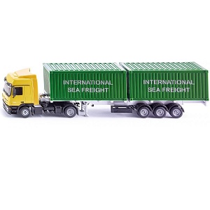 Siku 3921 vrachtwagen met oplegger en twee containers