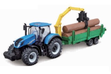 Bburago 31655 New Holland tractor T7.315 with fore...
