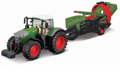Bburago Fendt 1050 tractor set met aardappelrooier