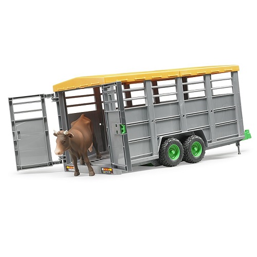 bruder Bruder 02227 Remorque de transport de bétail avec vache 