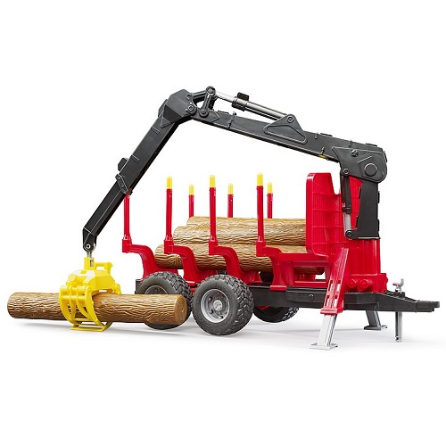 bruder Bruder 02252 Remorque forestière avec grue