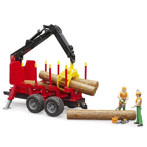 bruder Bruder 02252 Remorque forestière avec grue