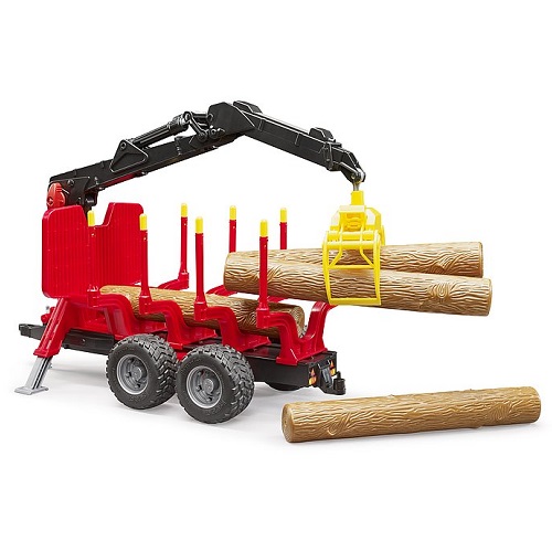bruder Bruder 02252 Remorque forestière avec grue