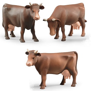 Bruder roodbruine koe (per stuk)