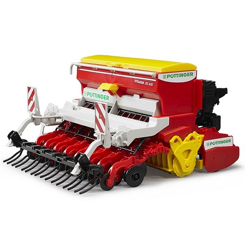 Bruder 2347 (Bruder 02347) - Bruder 02347 Semoir en ligne herse Pottinger Vitasem 302ADD