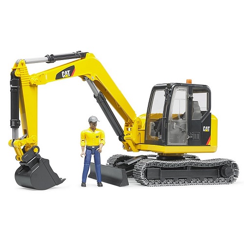 Bruder 02466 CAT Mini Excavator with worker