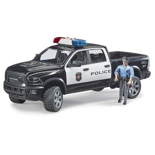 Bruder 2505 Bruder RAM 2500 Power Wagon politietruck met agent (aanbieding)