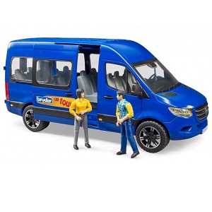 Bruder Mercedes Sprinter transfer taxi bus with 2 x playing figure