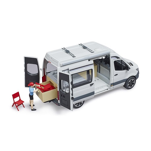 bruder Bruder 02672 Camping-car Mercedes MB Sprinter avec figurine
