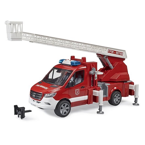 Bruder MB Sprinter fire brigade with rotating ladder and light and sound module