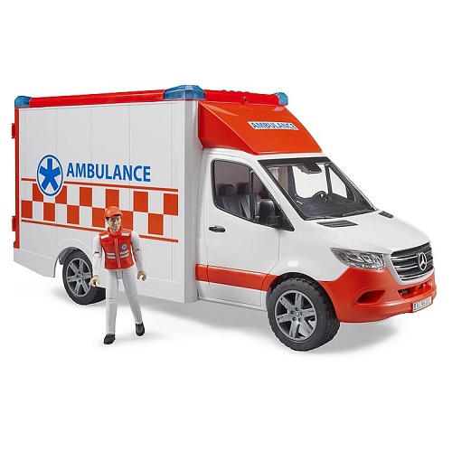 Bruder MB Sprinter ambulance inclusief chauffeur (nieuw 2022)