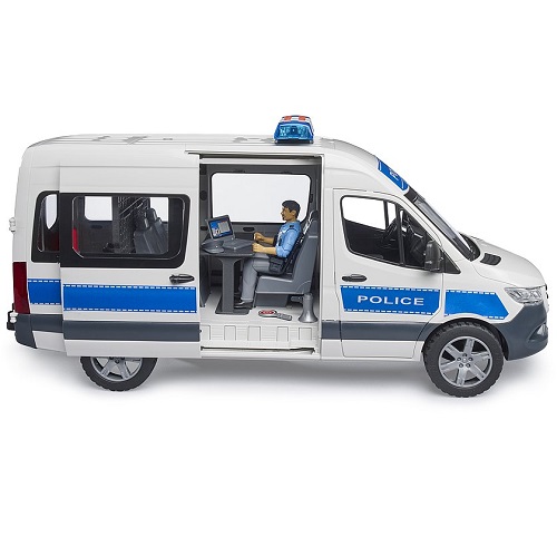 bruder Bus de police Bruder Mercedes-Benz Sprinter avec lumière et son, policier et accessoires