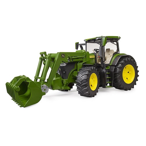 
Bruder John Deere 7R 350 tractor with front load...