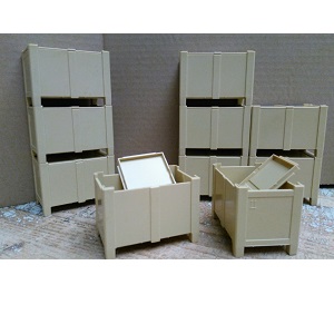 Bruder 10 stacking crates with lid