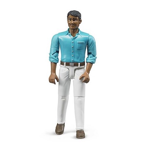 Bruder BWorld man with white pants, playing figure