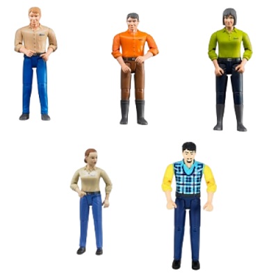 Bruder poppetjes - 5 stuks (aanbieding)