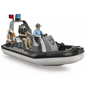 Bruder Bworld Polizeiboot mit Blinklicht