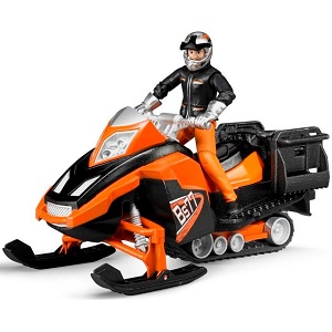Bruder 63101 Bworld Snowmobil with driver and acce...