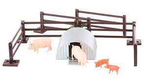 Britains Britains 43140  Ensemble de porcherie avec barrières, cochons et porcelets 1:32