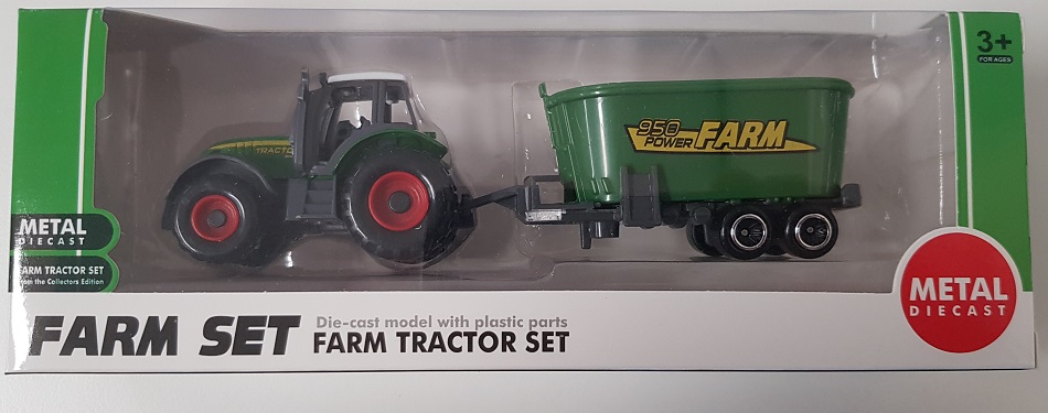 tractor met voer mengwagen