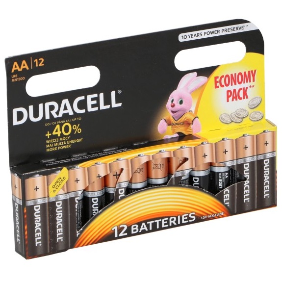 Duracell voordeelpack AA-batterijen (12stuks)