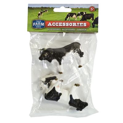 Dutch Farm Dutch Farm Series - ensemble vache avec vache taureau et veau 1:32