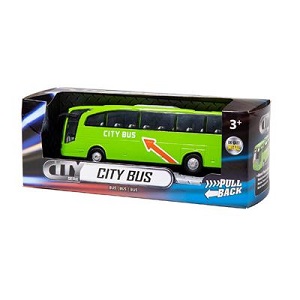 Kids Globe 2003201 Bus jouet de City, avec moteur à r´trofriction