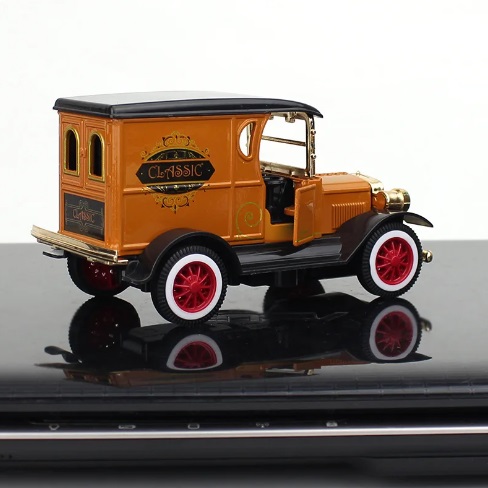 eigen merk Fourgon rétro avec moteur pullback, env. 1/32