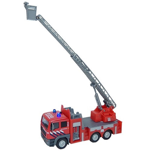 Kids Globe Kids Globe 510125 Camion de pompiers avec lumière et son et moteur de traction