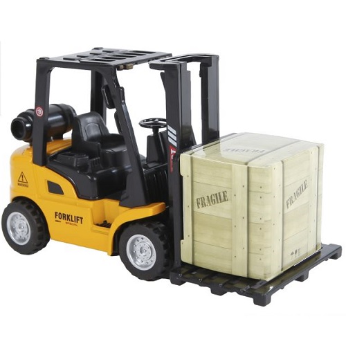 2-Play 2-Play 510224 Chariot élévateur qui jette avec recul et lumière et son