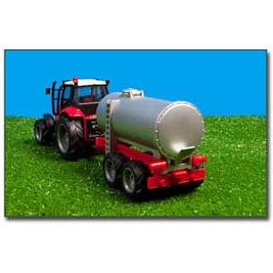 Kids Globe tractor with light and sound and tanktrailer