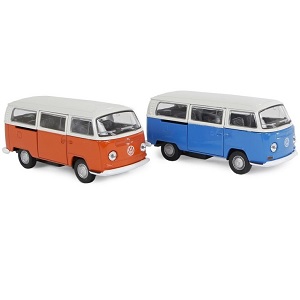 Bus Welly VW T2 Recule Livraison par pièce. Ces bus Welly Volkswagen sont disponibles en deux couleurs différentes.