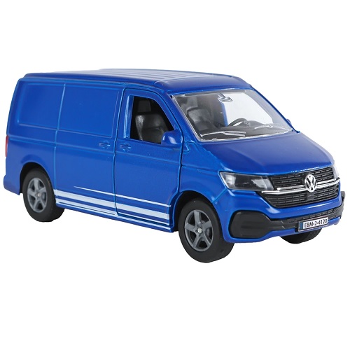 Kids Globe Kids Globe 520416 Volkswagen Transporter moulé sous pression avec rétrofriction (chacun), 3 variantes de couleurs
