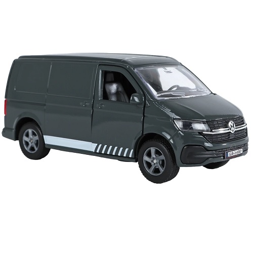Kids Globe Kids Globe 520416 Volkswagen Transporter moulé sous pression avec rétrofriction (chacun), 3 variantes de couleurs