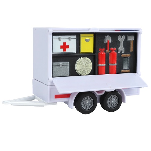 Kids Globe Kids Globe 520422 Ambulance Volkswagen Transporter avec remorque