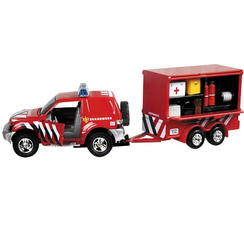 2-Play 2-Play 521557 Camion de pompier avec remorque