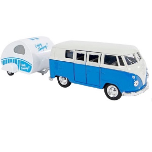 Welly 540371 Volkswagen T1 1963 avec caravane 