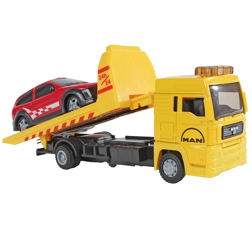 Kids Globe Kids Globe 540567 MAN Camion de dépannage 19 cm avec voiture 10,5 cm