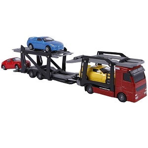 2-play car transporter with three cars