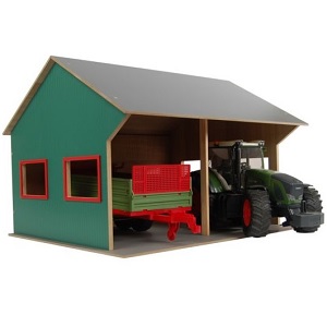 KidsGlobe agricultural shed for 2 Bruder vehicles ...