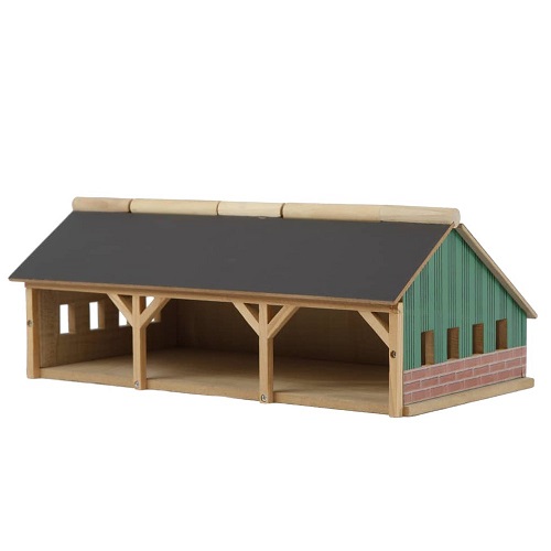 Kids Globe wooden farm machinery shed for tractors...