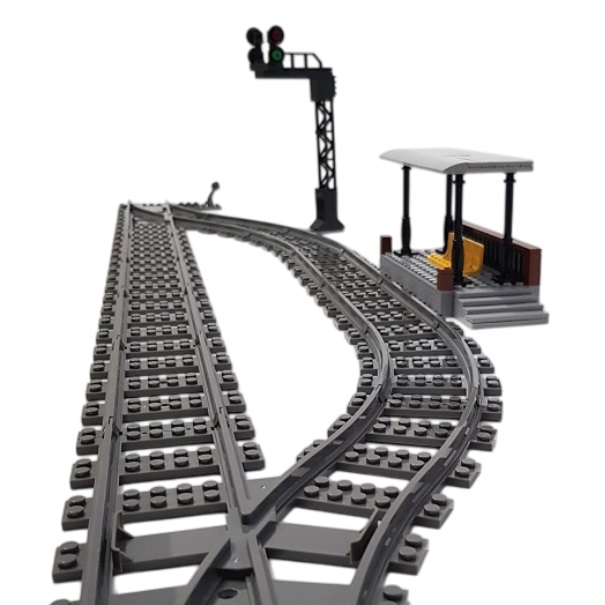 Lego compatible treinstation