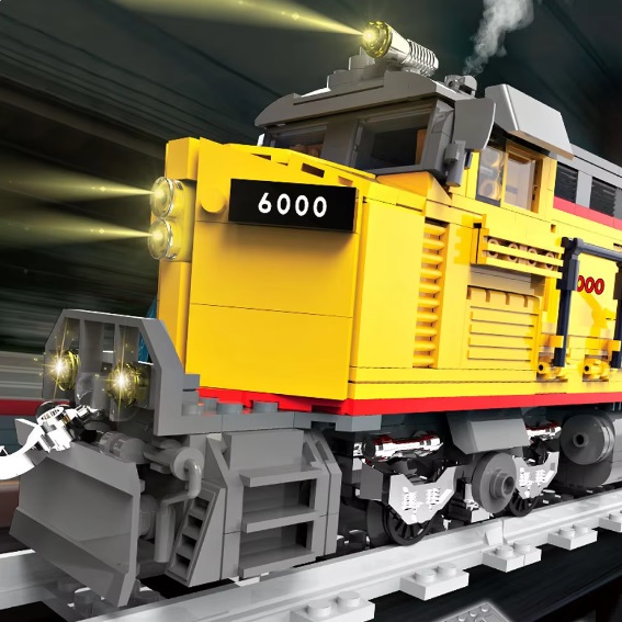 TecCreator Blocs de construction Tec Creators train diesel, compatible avec Lego, 1062 briques