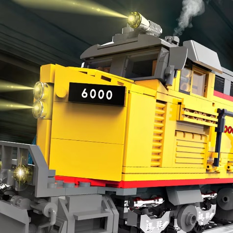 TecCreator Blocs de construction Tec Creators train diesel, compatible avec Lego, 1062 briques