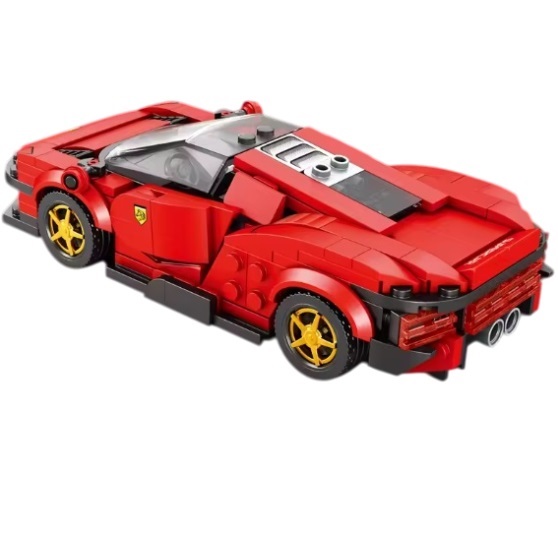 bricksNblocks® bricksNblocks® Blocs de construction supercar rouge, environ 275 blocs, compatibles avec Mould King, Sluban et Lego