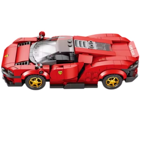 bricksNblocks® bricksNblocks® Blocs de construction supercar rouge, environ 275 blocs, compatibles avec Mould King, Sluban et Lego