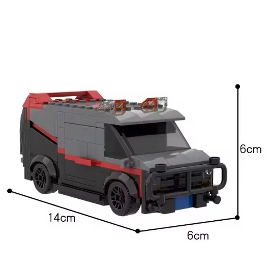 bricksNblocks® bricksNblocks® blocs de construction Le bus A-Team, compatible avec les blocs Mould King, Sluban et Lego