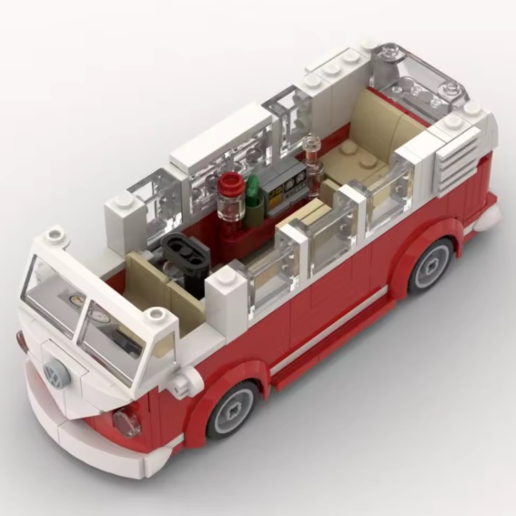 bricksNblocks bricksNblocks® Blocs de construction VW T1 camping-car classique, environ 283 blocs, compatibles avec Sluban et Lego