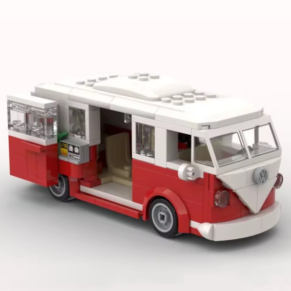 bricksNblocks bricksNblocks® Blocs de construction VW T1 camping-car classique, environ 283 blocs, compatibles avec Sluban et Lego