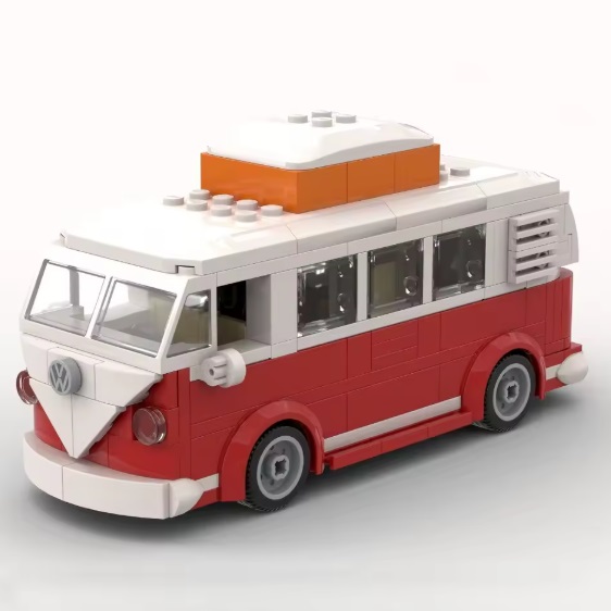 bricksNblocks bricksNblocks® Blocs de construction VW T1 camping-car classique, environ 283 blocs, compatibles avec Sluban et Lego